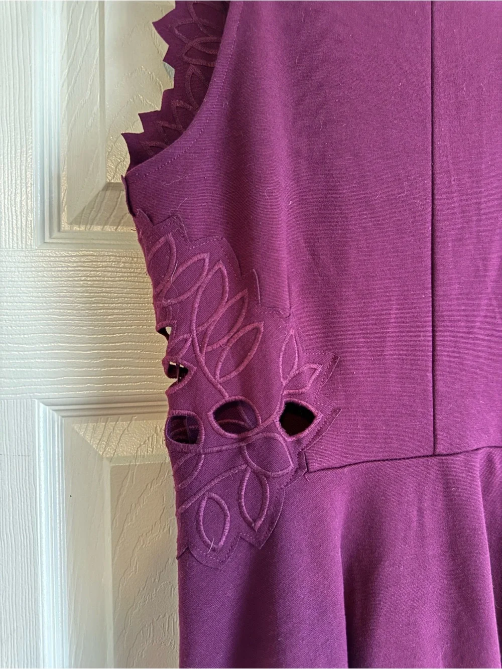 Free People Like a Dream Dress Babydoll Cutout Mini Flare Skirt Size Medium